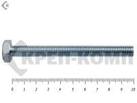 Болт полная резьба, цинк DIN933 10х100 пр.5,8 (4шт)