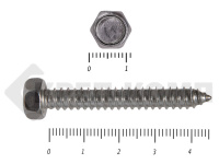 Саморез с шестигранной головой Нержавейка DIN7976 А2 6,3х45 (200шт)