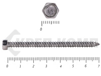 Саморез с шестигранной головой Нержавейка DIN7976 А2 5,5х70 (200шт)