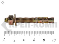 Анкер клиновой 12х100, желтый цинк (5шт)