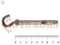 Анкер с крюком м6 8х 80 (50шт)