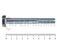 Болты DIN 931, с неполной резьбой, цинк, 12х 90 мм пр.8.8 (25 кг/260)