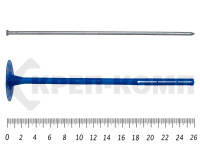 Дюбель "Гриб" с металлическим стержнем 10х260 IZM СИНИЙ (400шт) 