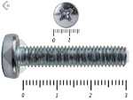 Винт полуцилиндрическая головка,цинк DIN7985 8х 30 (10шт) – фото