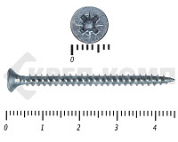 Саморез белый цинк POZY  3х45 Фасовка (800шт)