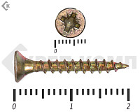 Саморез желтый цинк POZY  3х20 (300шт)