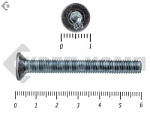 Винт потайной с внутр. шестигр., полная резьба, цинк DIN 7991  5х60 пр.8.8 Фасовка МОСКРЕП (200шт) – фото