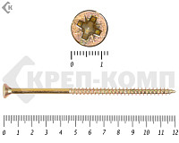 Саморез желтый цинк POZY 6х120 (800шт)