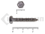 Купить саморез шестигранный нержавейка (din7976 а2)