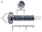 Винт полуцилиндрическая головка,цинк DIN7985 6х 16 (3000шт) – фото